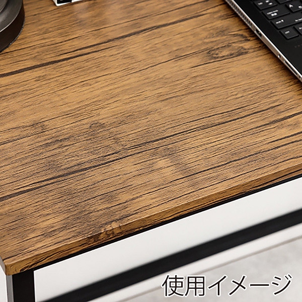 萩原 3段ラック　幅75cm ブラウン LCC-4673-BR 1台（ご注文単位1台）【直送品】