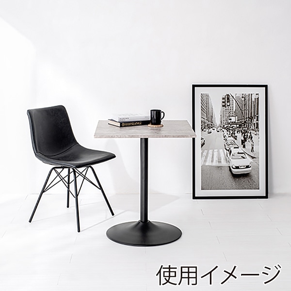 萩原 カフェテーブル 角型 幅60cm マーブルグレー LT-4919MGY 1台(ご注文単位1台)【直送品】