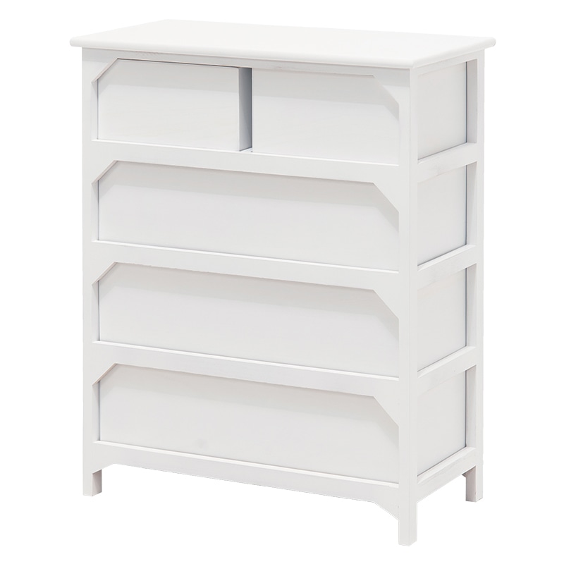 萩原 ワイドチェスト　幅60cm ホワイト MCH-5505WH 1台（ご注文単位1台）【直送品】