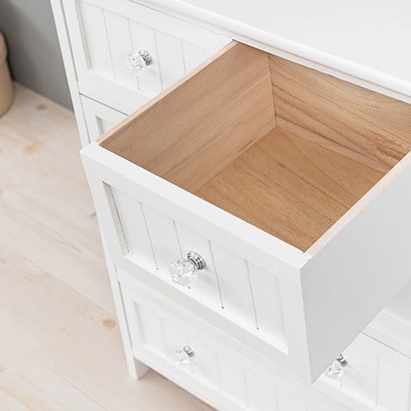 萩原 ワイドチェスト　幅60cm ホワイト MCH-5505WH 1台（ご注文単位1台）【直送品】