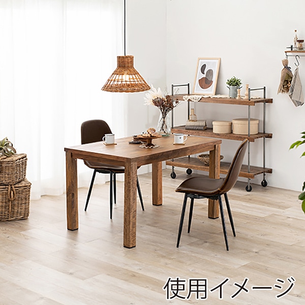 萩原 ダイニング 3点セット チェアAタイプ ダークブラウン RT-2942-120-ADB-3S 1セット(ご注文単位1セット)【直送品】