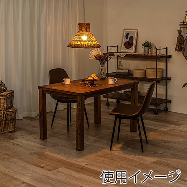 萩原 ダイニング 3点セット チェアAタイプ ダークブラウン RT-2942-120-ADB-3S 1セット(ご注文単位1セット)【直送品】