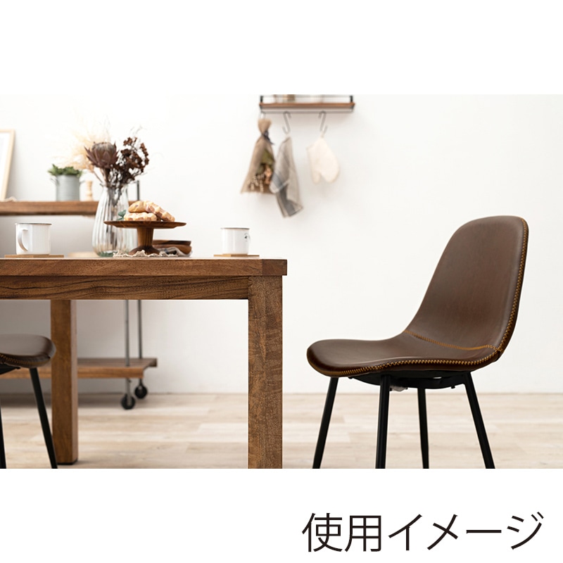 萩原 ダイニング 3点セット チェアAタイプ ダークブラウン RT-2942-120-ADB-3S 1セット(ご注文単位1セット)【直送品】