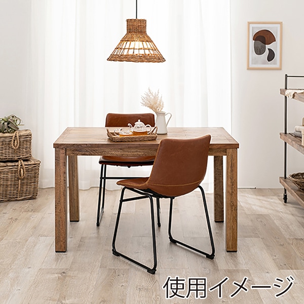 萩原 ダイニング 3点セット チェアBタイプ ブラウン RT-2942-120-BBR-3S 1セット(ご注文単位1セット)【直送品】