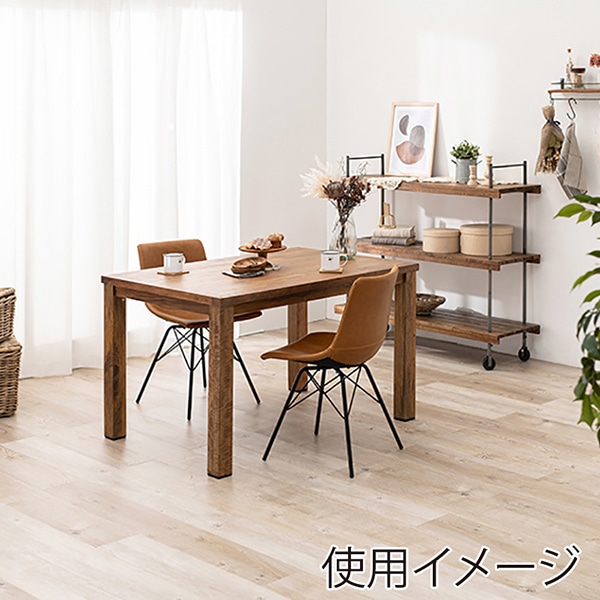 萩原 ダイニング 3点セット チェアCタイプ キャメル RT-2942-120-CCA-3S 1セット(ご注文単位1セット)【直送品】