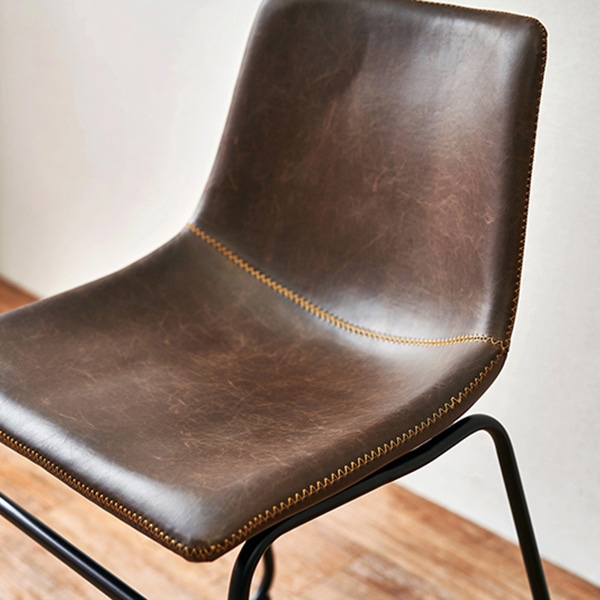 萩原 ダイニング 3点セット 鉄脚テーブル チェアBタイプ ダークブラウン RT-2943-120-BDB-3S 1セット(ご注文単位1セット)【直送品】