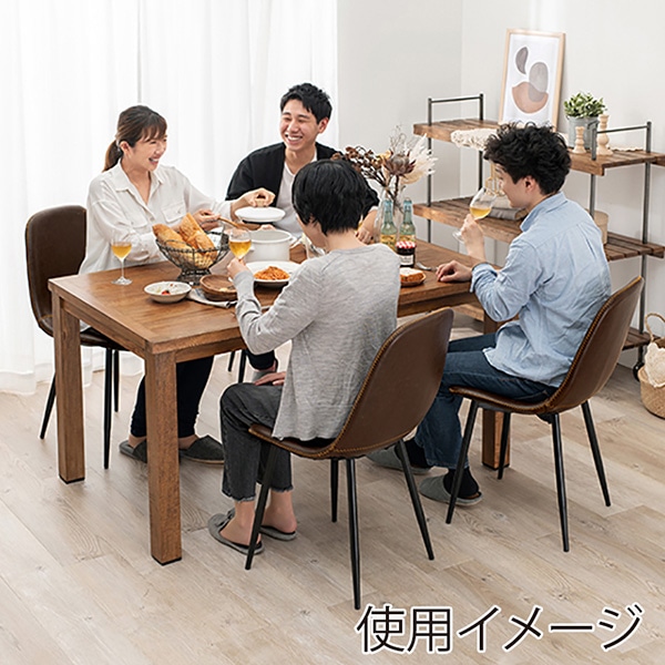 萩原 ダイニング 5点セット チェアAタイプ ダークブラウン RT-2942-140-ADB-5S 1セット(ご注文単位1セット)【直送品】