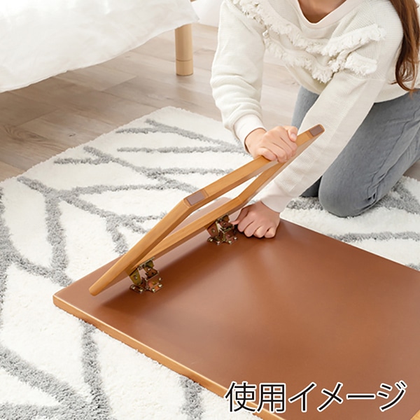 萩原 折りたたみテーブル 幅90cm ナチュラル VT-7926NA 1台(ご注文単位1台)【直送品】