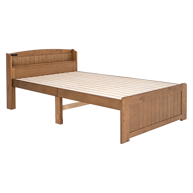 萩原 すのこベッド セミダブル ライトブラウン MB-5915SDLBR 1台(ご注文単位1台)【直送品】