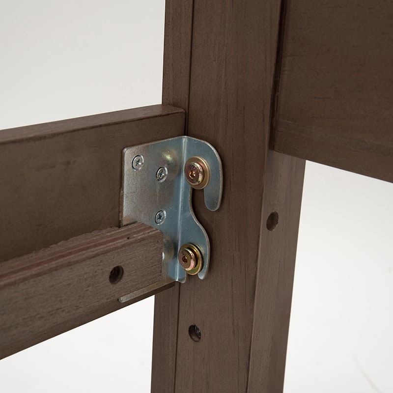 萩原 すのこベッド シングル ダークブラウン MB-5165S-DBR 1台(ご注文単位1台)【直送品】