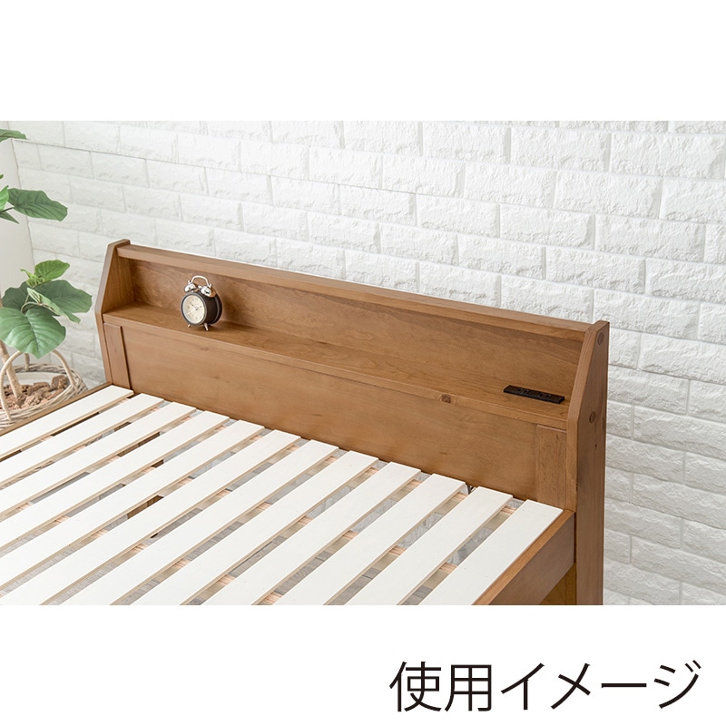 萩原 すのこベッド セミダブル ライトブラウン MB-5165SD-LBR 1台(ご注文単位1台)【直送品】