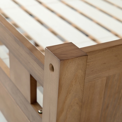 萩原 ロフトベッド 高さ76.5cm ライトブラウン MB-5080-LBR-S 1台(ご注文単位1台)【直送品】