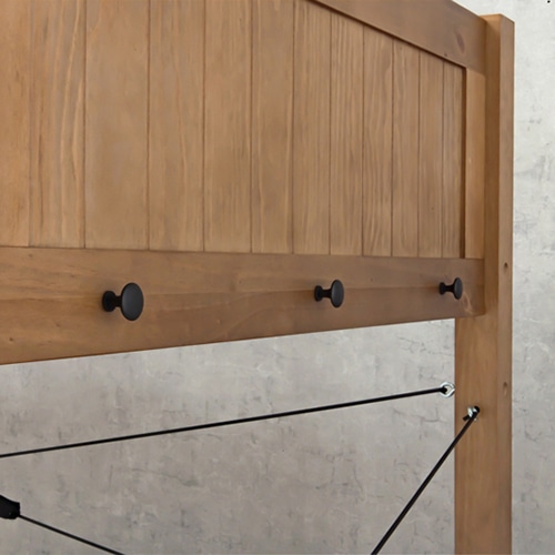 萩原 ロフトベッド 高さ76.5cm ライトブラウン MB-5080-LBR-S 1台(ご注文単位1台)【直送品】