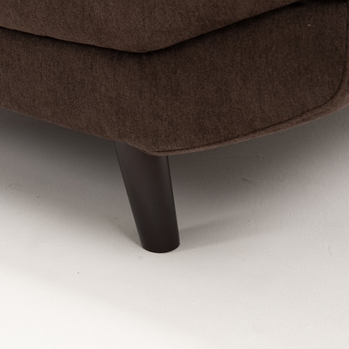 萩原 ごろ寝ソファ 1人掛け クッション付 ダークブラウン ブライト1P-DBR 1台(ご注文単位1台)【直送品】