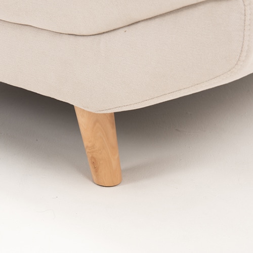 萩原 ごろ寝ソファ 1人掛け クッション付 アイボリー ブライト1P-IV 1台(ご注文単位1台)【直送品】