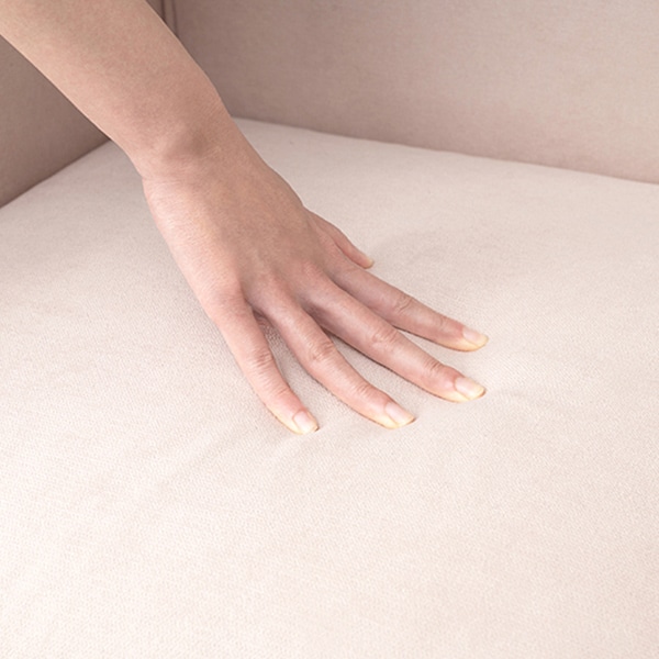 萩原 ソファ ピンクベージュ ラッフル2P-PB 1台(ご注文単位1台)【直送品】