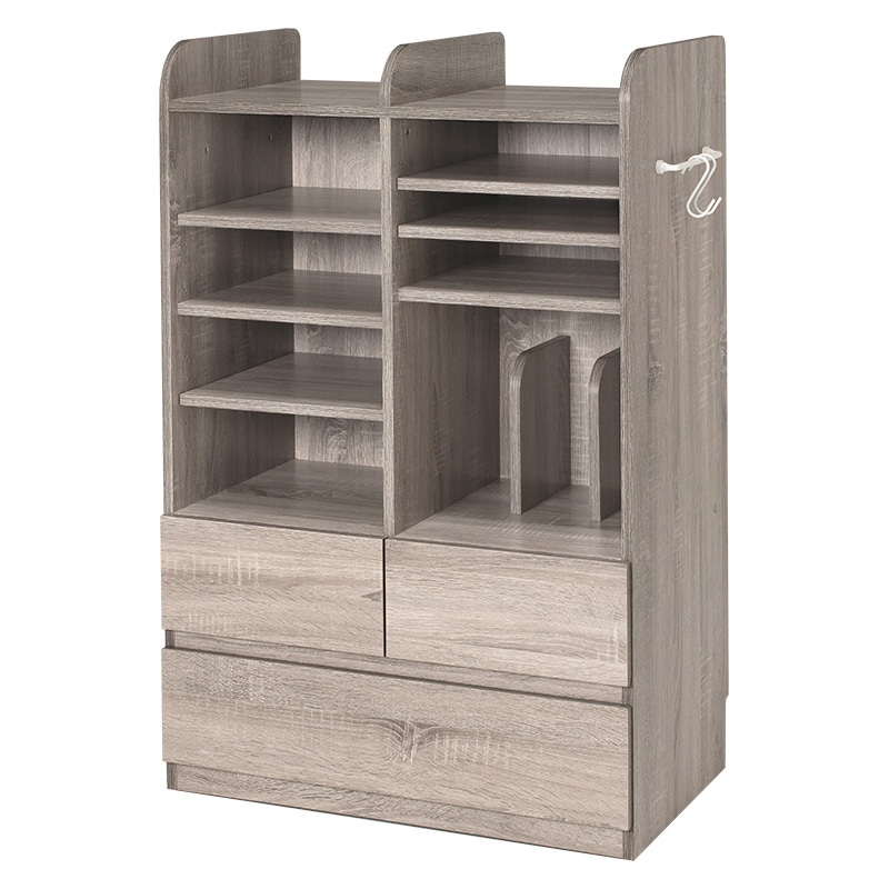 萩原 ランドセルラック 大容量収納タイプ グレー RCC-1624GY 1台(ご注文単位1台)【直送品】