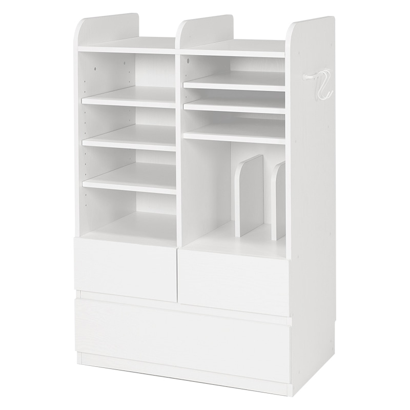 萩原 ランドセルラック 大容量収納タイプ ホワイトウォッシュ RCC-1624WS 1台(ご注文単位1台)【直送品】