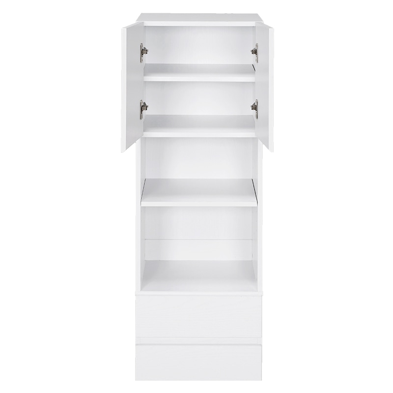 萩原 すき間収納ラック ハイタイプ 幅41cm ホワイト RCC-1625WS 1台(ご注文単位1台)【直送品】