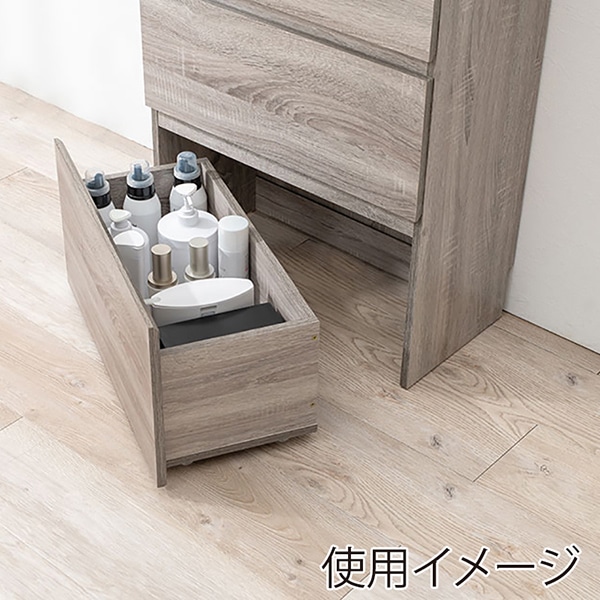 萩原 すき間収納ラック ハイタイプ 幅59cm グレー RCC-1626GY 1台(ご注文単位1台)【直送品】