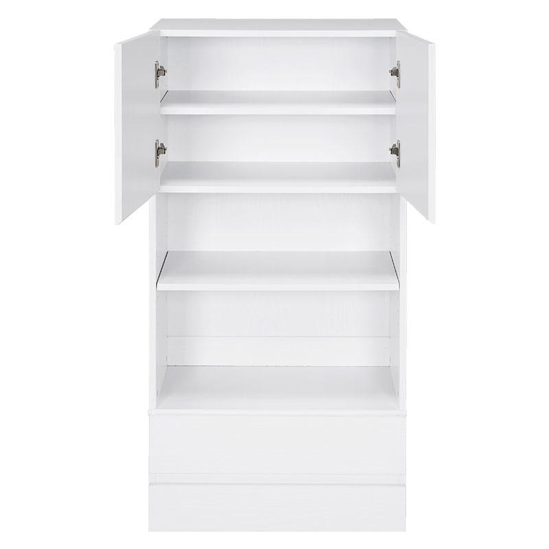 萩原 すき間収納ラック ハイタイプ 幅59cm ホワイト RCC-1626WS 1台(ご注文単位1台)【直送品】