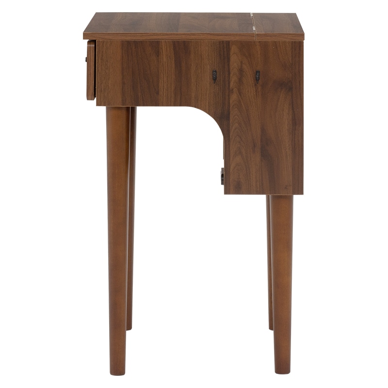 萩原 ドレッサーデスク コンセント付 ダークブラウン MD-6577DBR 1台(ご注文単位1台)【直送品】