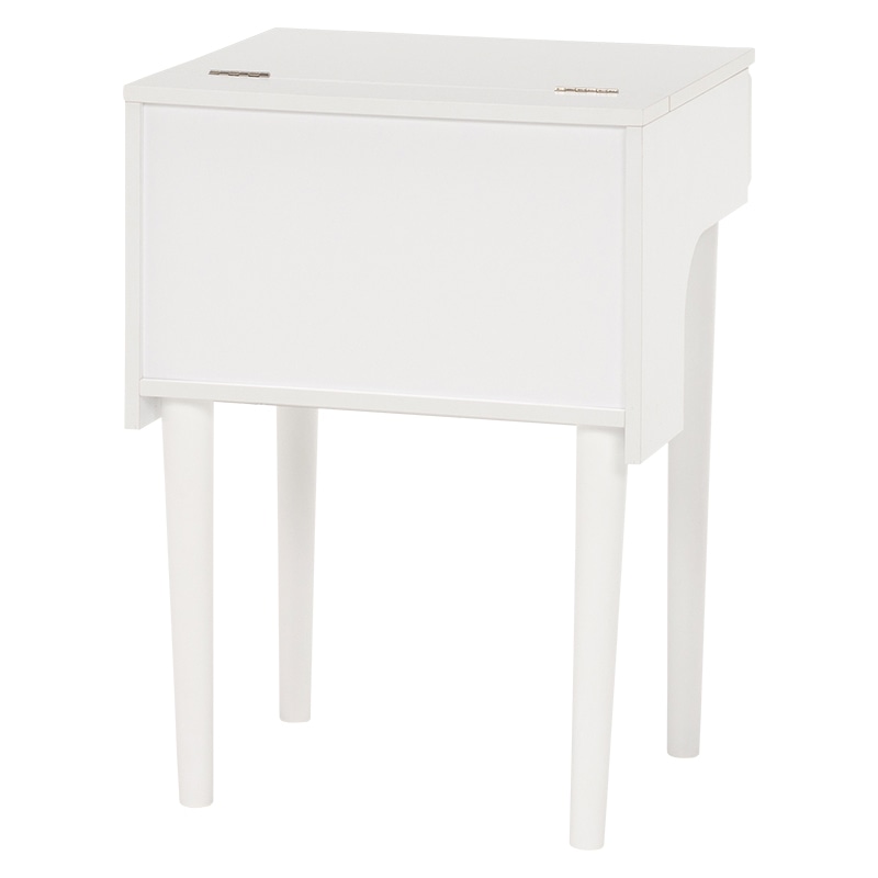 萩原 ドレッサーデスク　コンセント付 ホワイト MD-6577WH 1台（ご注文単位1台）【直送品】