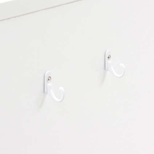 萩原 ドレッサーデスク　コンセント付 ホワイト MD-6577WH 1台（ご注文単位1台）【直送品】