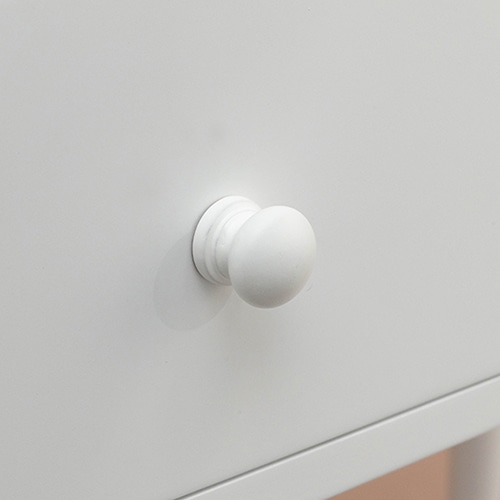 萩原 ドレッサー スツール付 正方形ミラー ホワイト MD-6579WH 1台(ご注文単位1台)【直送品】