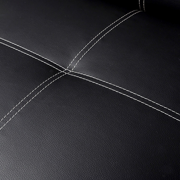 萩原 ソファ ブラック LSF-4440BK 1台（ご注文単位1台）【直送品】