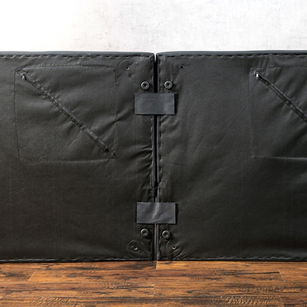 萩原 ソファ ブラック LSF-4440BK 1台（ご注文単位1台）【直送品】