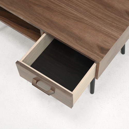 萩原 ローテーブル 幅100cm オープン×引き出し ブラウン MT-6542BR 1台(ご注文単位1台)【直送品】