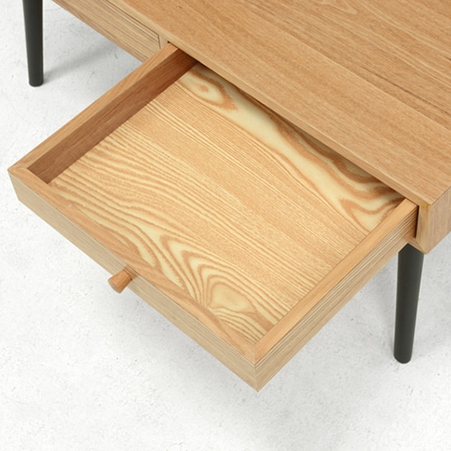 萩原 ローテーブル 幅100cm オープン×引き出し ナチュラル MT-6542NA 1台(ご注文単位1台)【直送品】