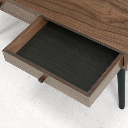 萩原 ローテーブル　幅100cm　引き出し×2 ブラウン MT-6622BR 1台（ご注文単位1台）【直送品】