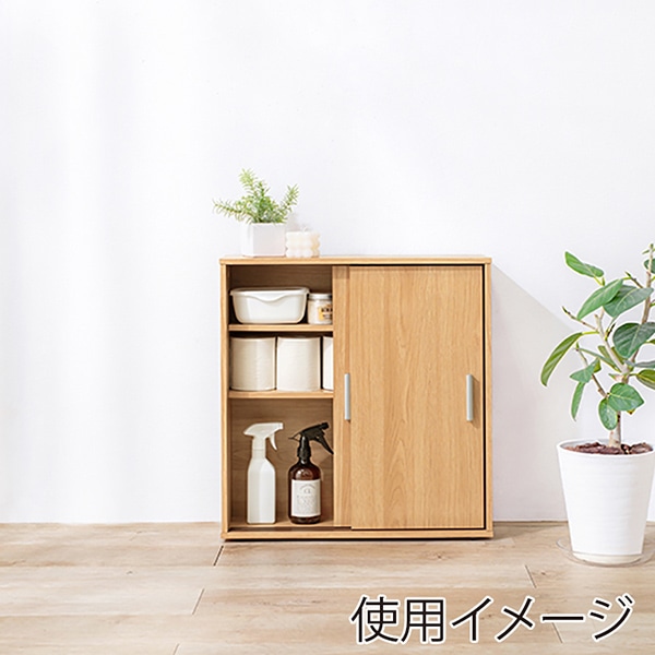 萩原 トイレラック 幅59cm 可動棚付 ナチュラル RTR-1138-NA 1台(ご注文単位1台)【直送品】