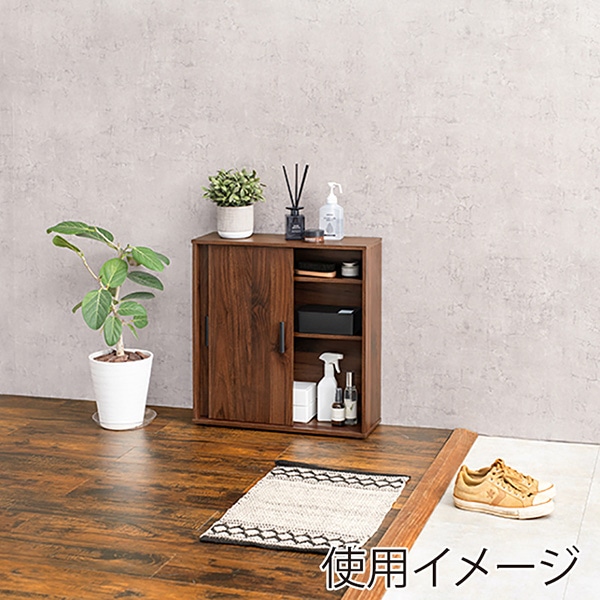 萩原 トイレラック 幅59cm 可動棚付 ブラウン RTR-1138-BR 1台(ご注文単位1台)【直送品】