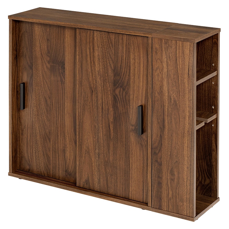 萩原 トイレラック 幅74cm 可動棚付 ブラウン RTR-1139-BR 1台(ご注文単位1台)【直送品】