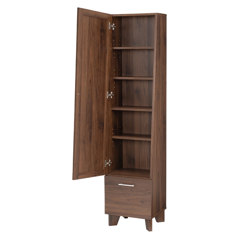 萩原 ミラー付き収納庫 ブラウン RD-1831BR 1台(ご注文単位1台)【直送品】