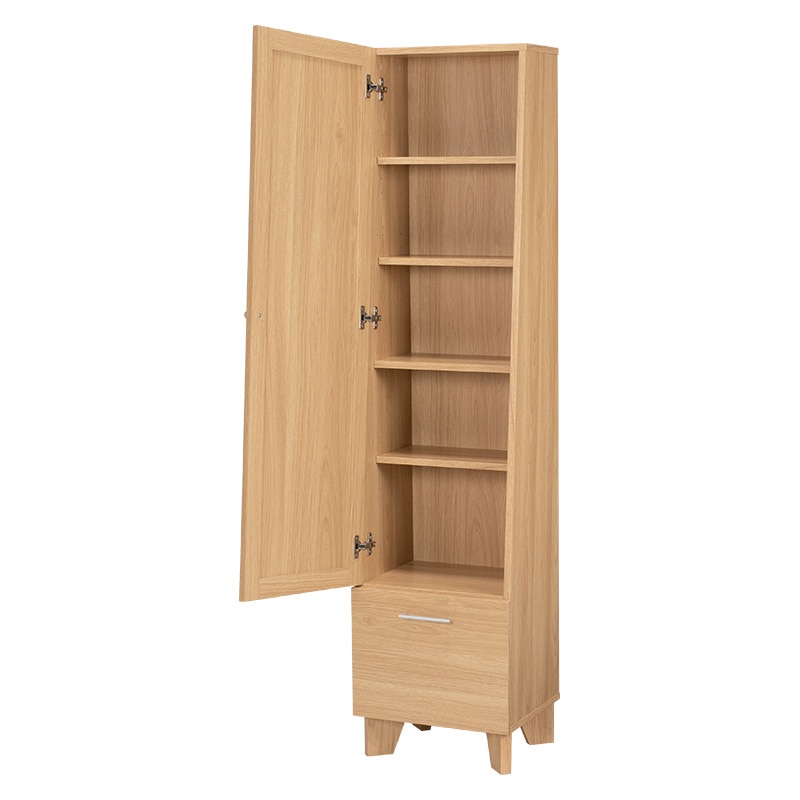 萩原 ミラー付き収納庫 ナチュラル RD-1831NA 1台(ご注文単位1台)【直送品】