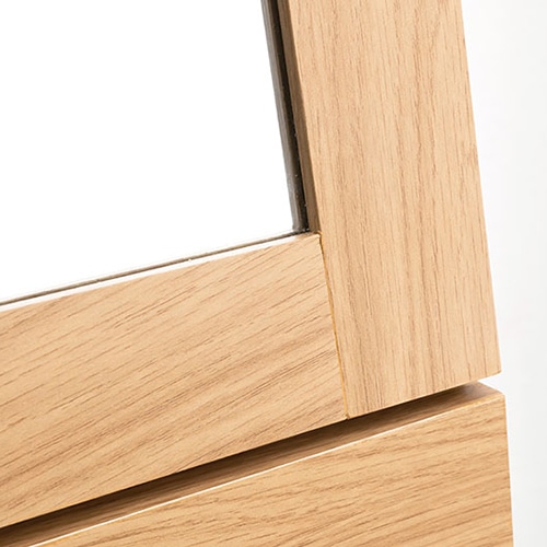 萩原 ミラー付き収納庫 ナチュラル RD-1831NA 1台(ご注文単位1台)【直送品】