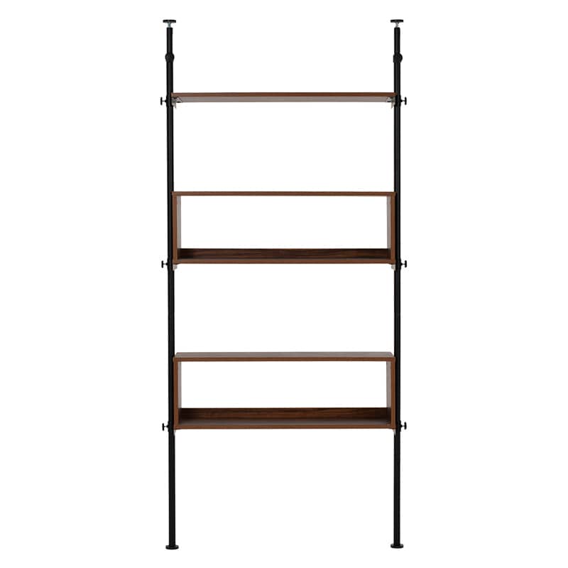 萩原 突っ張りラック ブラウン×ブラック KTR-3134BR 1台(ご注文単位1台)【直送品】