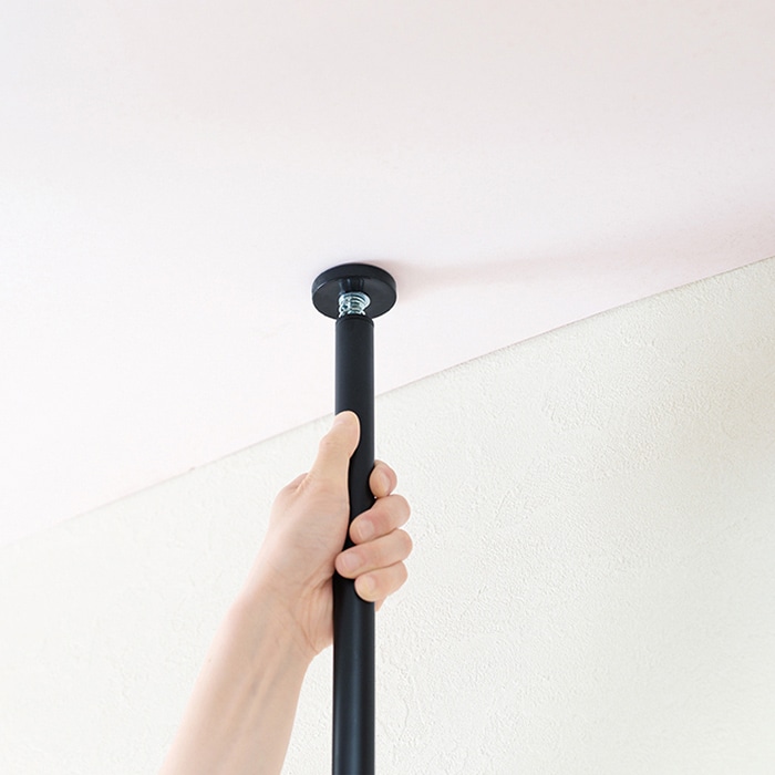 萩原 突っ張りラック ブラウン×ブラック KTR-3134BR 1台(ご注文単位1台)【直送品】