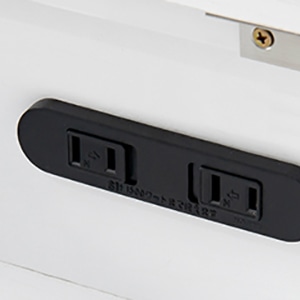 萩原 伸縮式ドレッサーテーブル ホワイト RD-1627WS 1台(ご注文単位1台)【直送品】