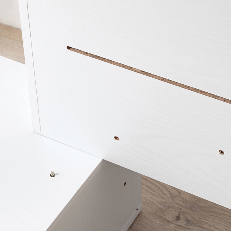 萩原 伸縮式ドレッサーテーブル ホワイト RD-1627WS 1台(ご注文単位1台)【直送品】