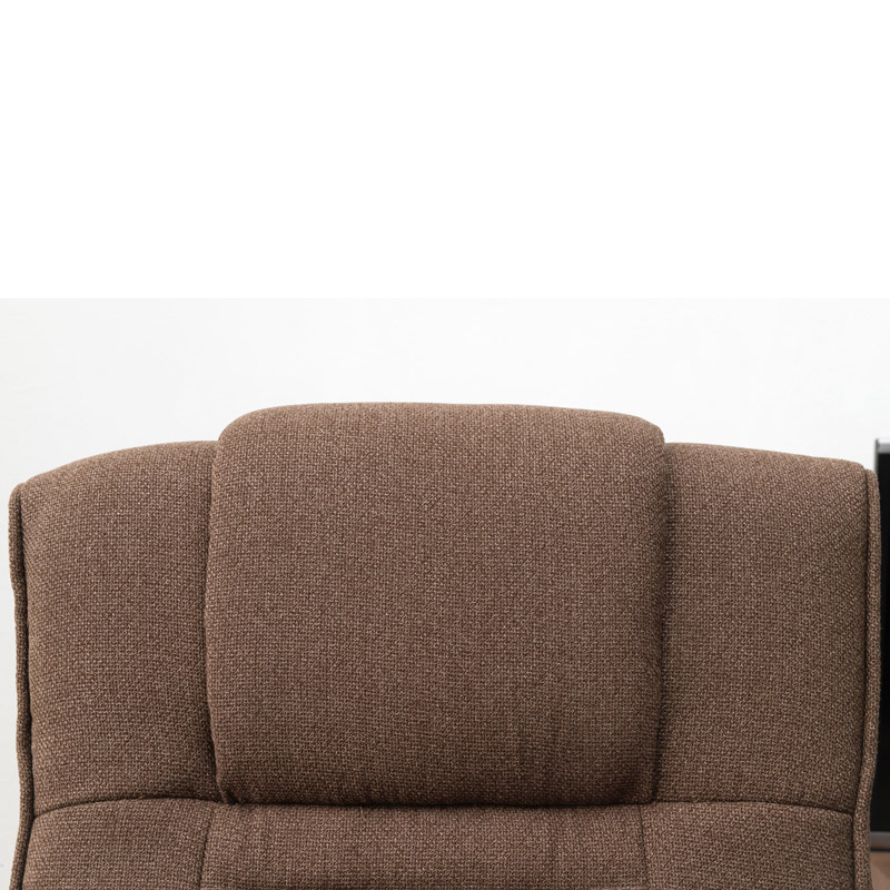 萩原 リクライニング高座椅子 ブラウン LZ-4377BR 1台(ご注文単位1台)【直送品】