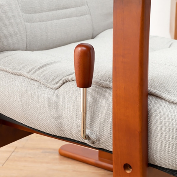 萩原 リクライニング高座椅子 グレー LZ-4377GY 1台(ご注文単位1台)【直送品】