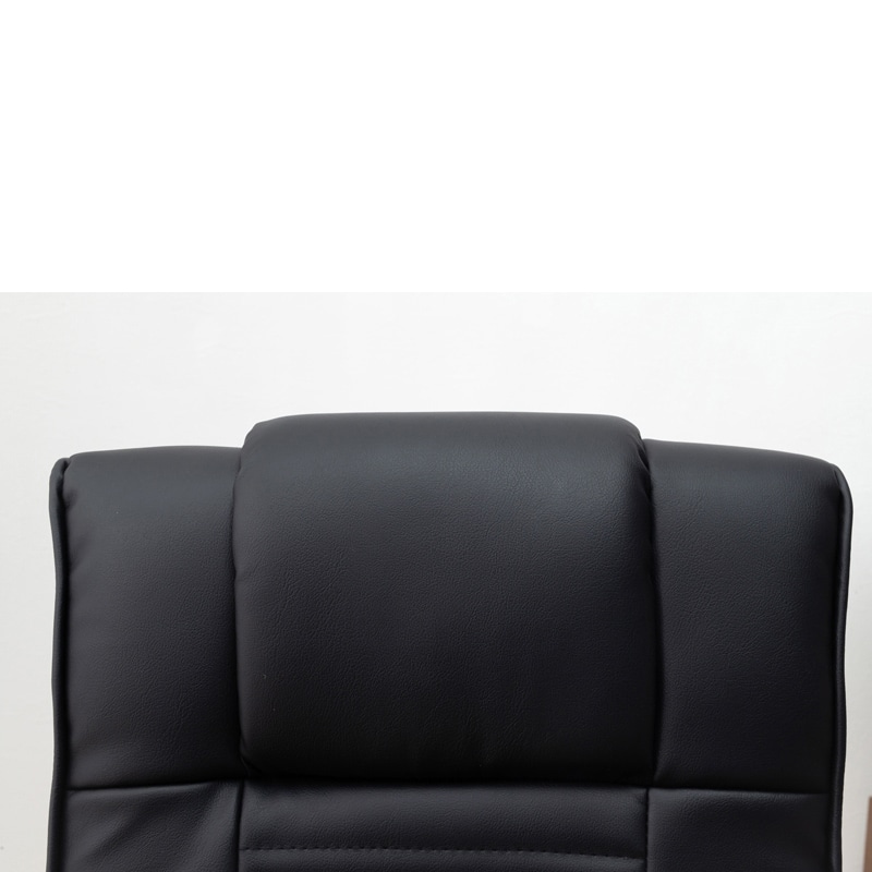 萩原 リクライニング高座椅子 PVCブラック LZ-4377PBK 1台(ご注文単位1台)【直送品】