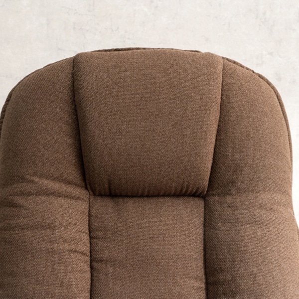 萩原 リクライニング高座椅子 ヘッド・フットレスト付 ブラウン LZ-4379BR 1台(ご注文単位1台)【直送品】