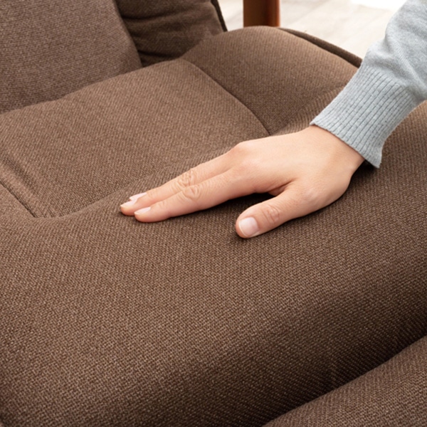 萩原 リクライニング高座椅子 ヘッド・フットレスト付 ブラウン LZ-4379BR 1台(ご注文単位1台)【直送品】