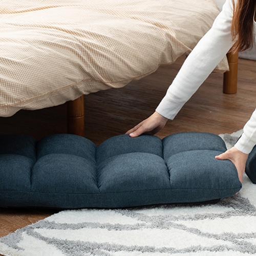 萩原 座椅子　14段階リクライニング ネイビー LZ-4979NV 1台（ご注文単位1台）【直送品】